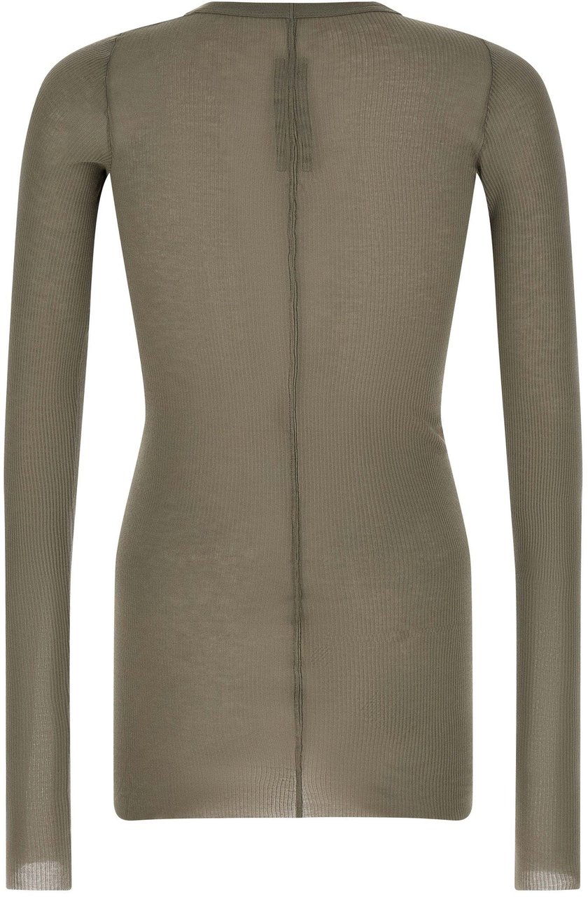 Rick Owens Gray Viscose T-Shirt Grijs