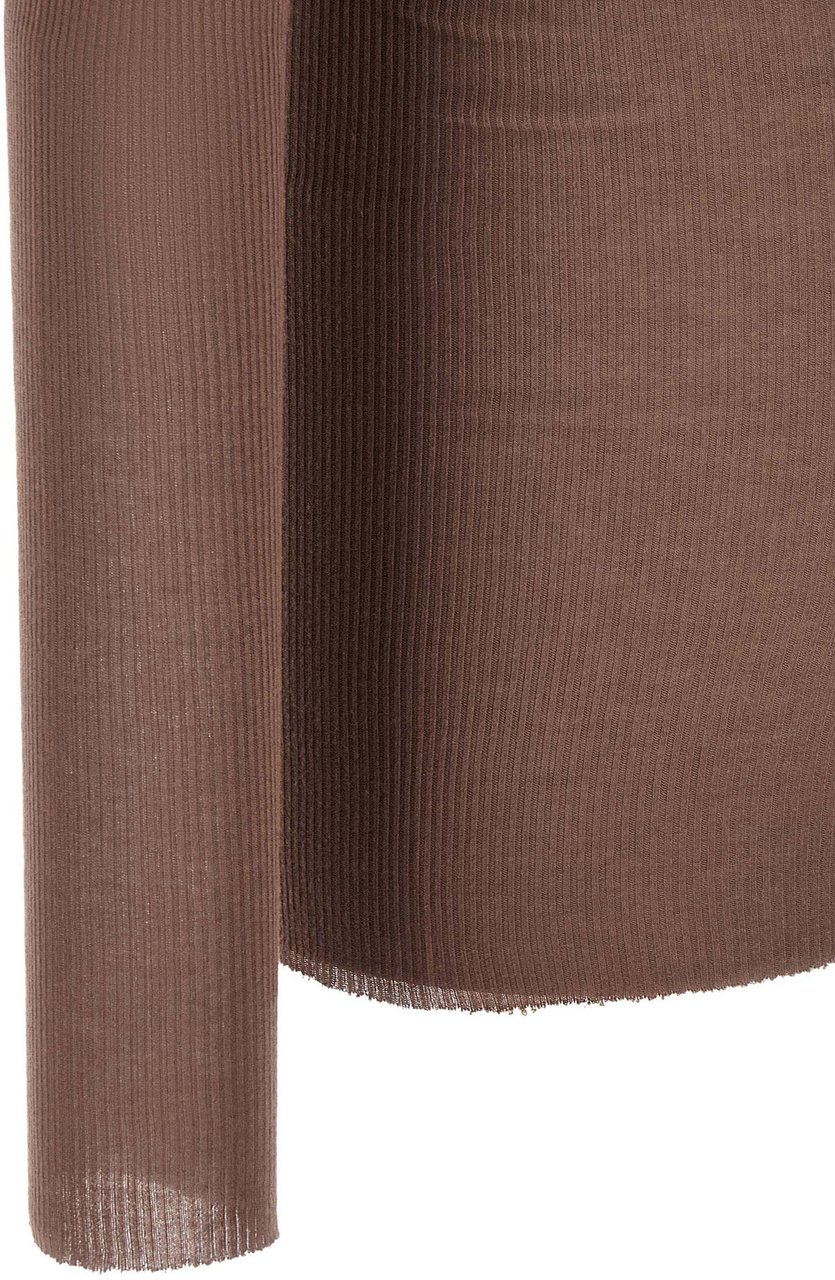 Rick Owens Purple Viscose T-Shirt Paars
