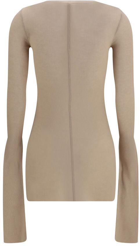 Rick Owens Beige Viscose Shirt Beige