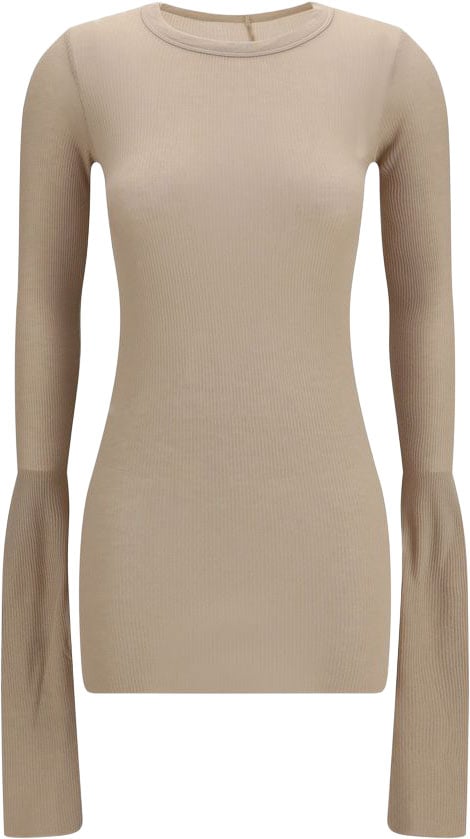 Rick Owens Beige Viscose Shirt Beige
