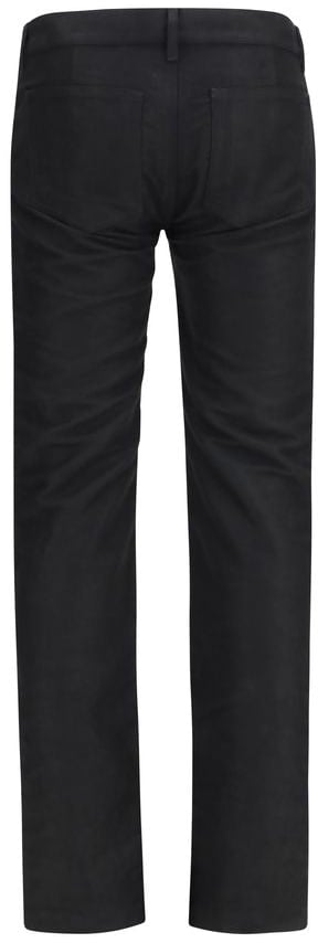 Rick Owens Black Wool Oves Aries Straight-Leg Jeans Zwart