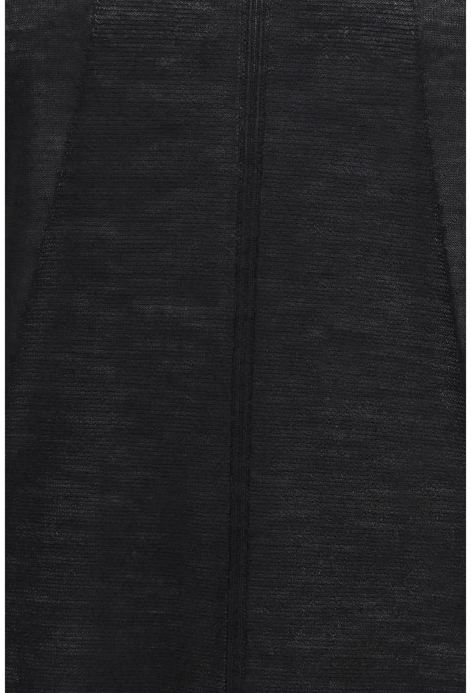 Rick Owens Black Wool Oves Aries Sweatshirt Zwart