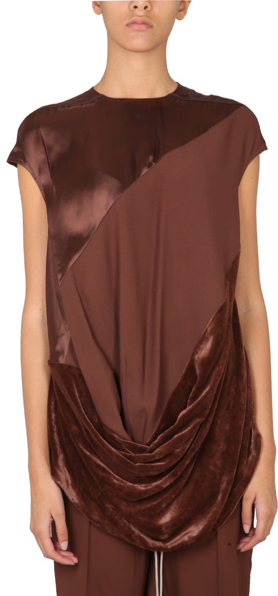 Rick Owens "INHUMAN" T-SHIRT Bruin