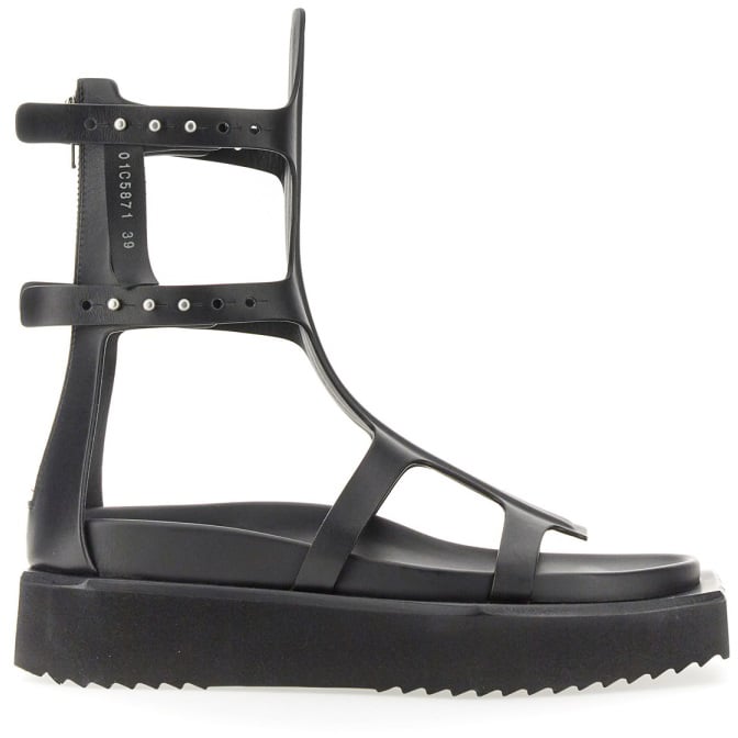 Rick Owens SANDAL TURBO CYCLOPS SPARTAN Zwart