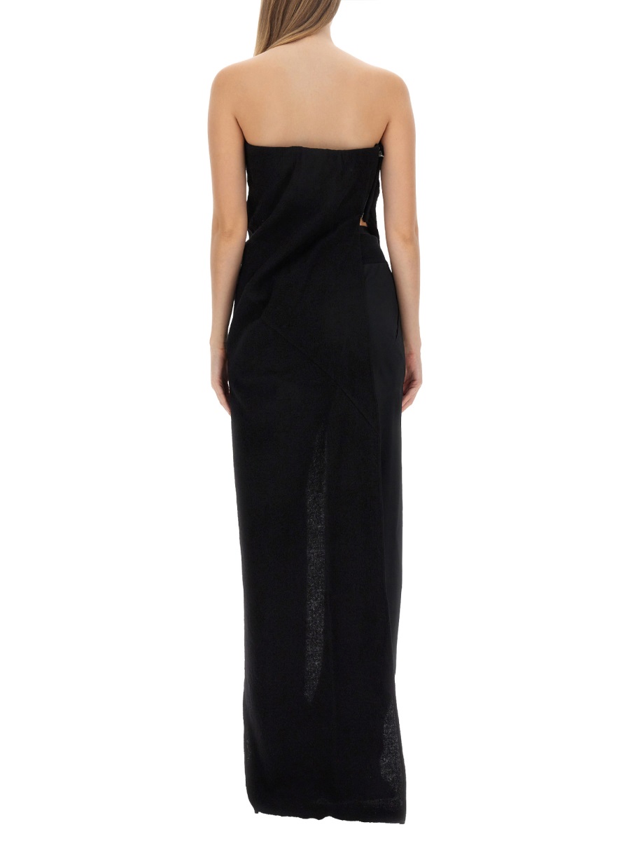 Rick Owens ASYMMETRICAL LONG TOP Zwart