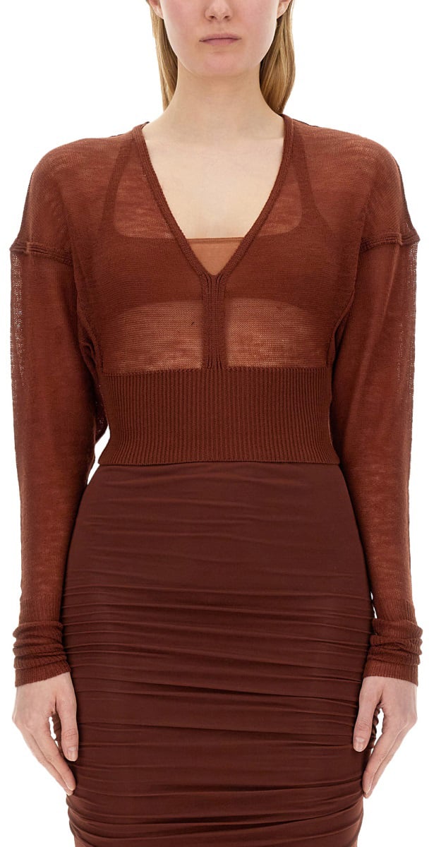 Rick Owens WOOL JERSEY. Rood