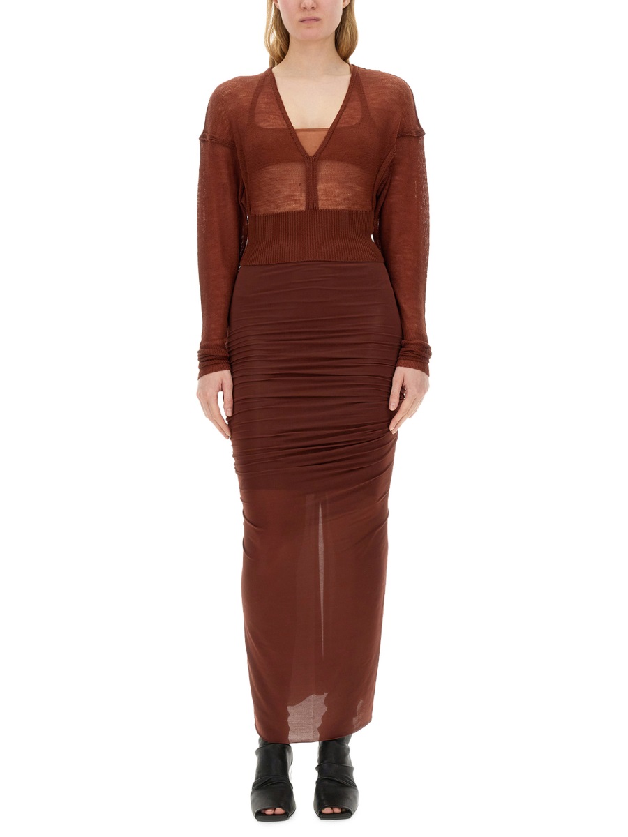 Rick Owens WOOL JERSEY. Rood