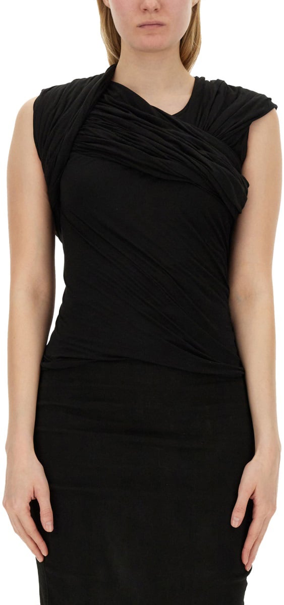 Rick Owens "HARNESS T" TOP Zwart
