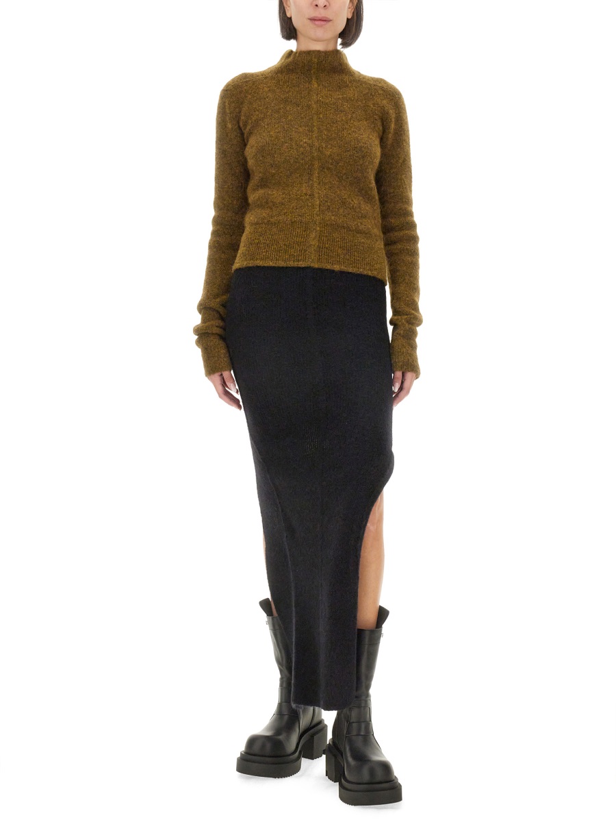 Rick Owens TURTLENECK SHIRT Wit