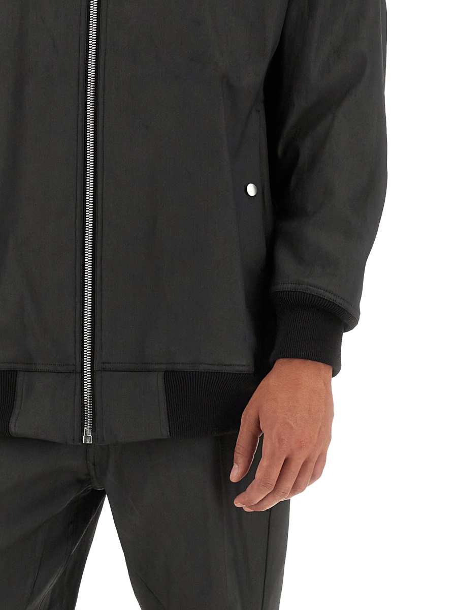 Rick Owens BOMBER WITH ZIP Zwart