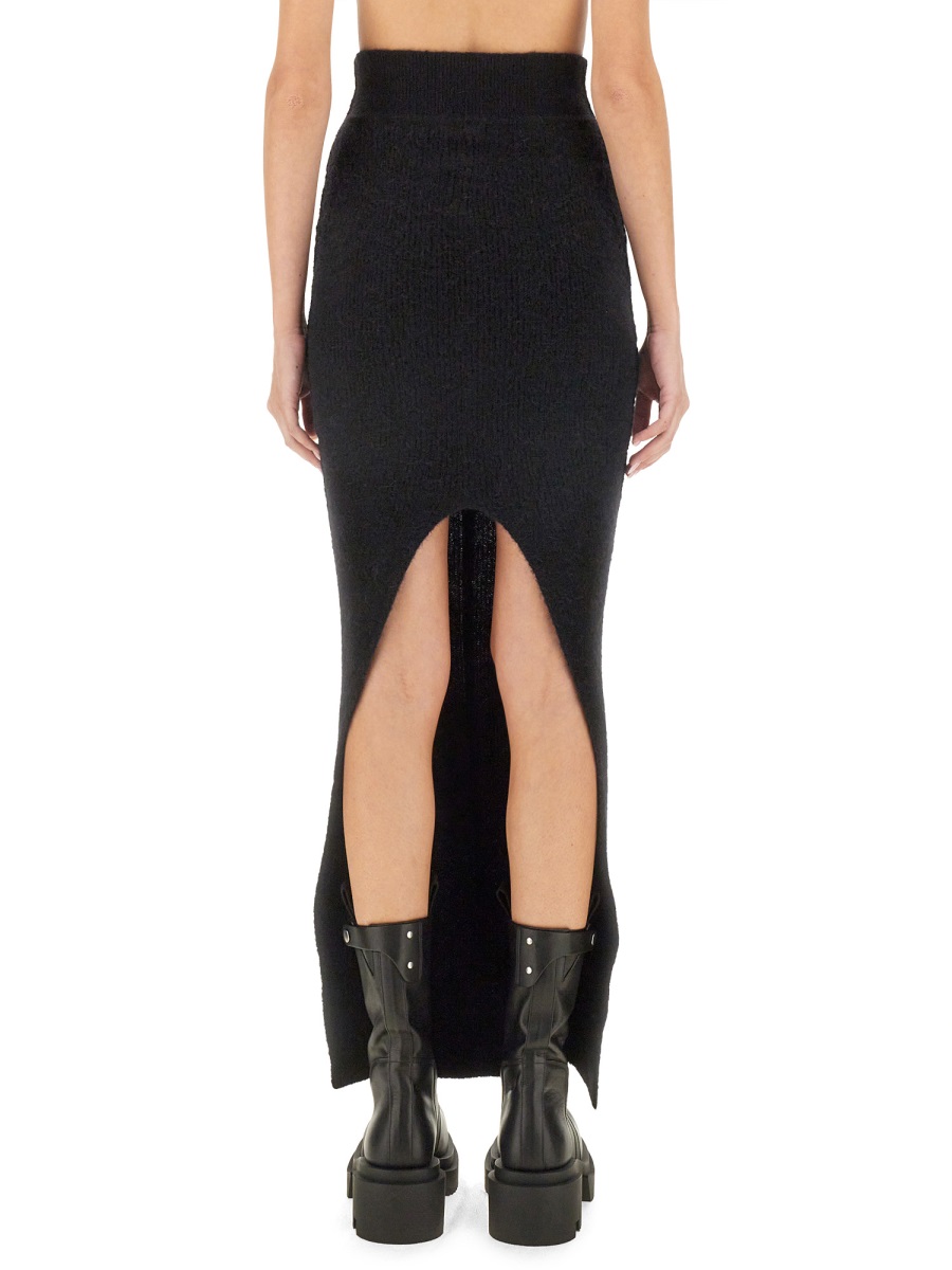 Rick Owens KNIT SKIRT Zwart