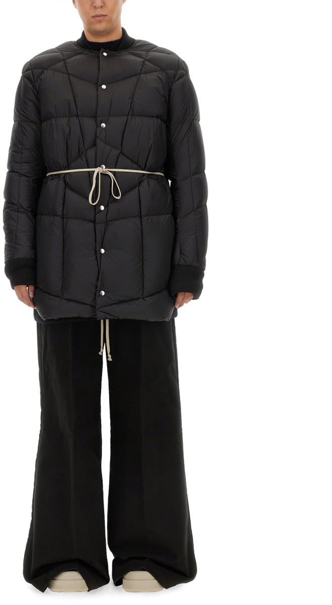 Rick Owens DOWN COAT Zwart