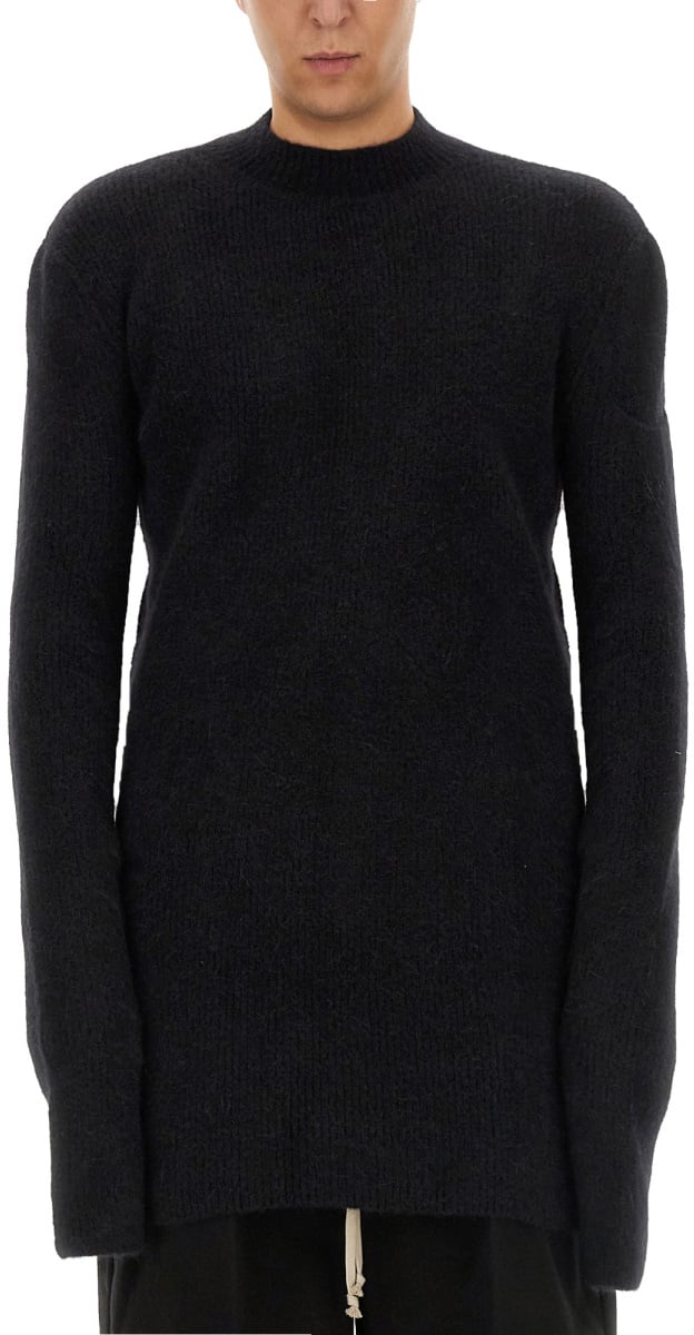 Rick Owens WOOL JERSEY. Zwart