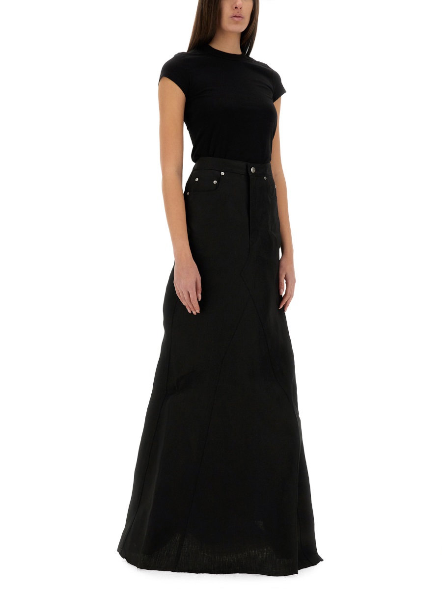 Rick Owens CROPPED T-SHIRT Zwart