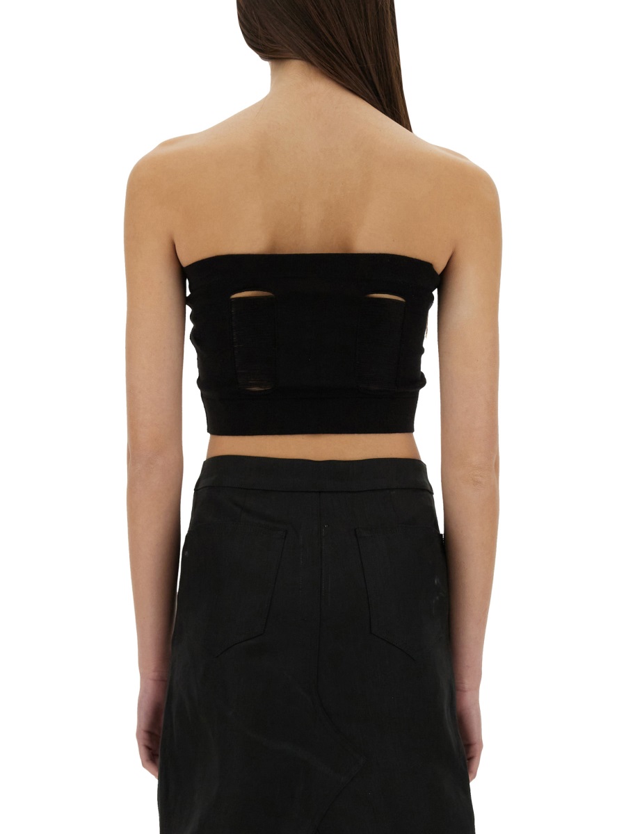 Rick Owens "TANJA BANDEAU" TOP Zwart