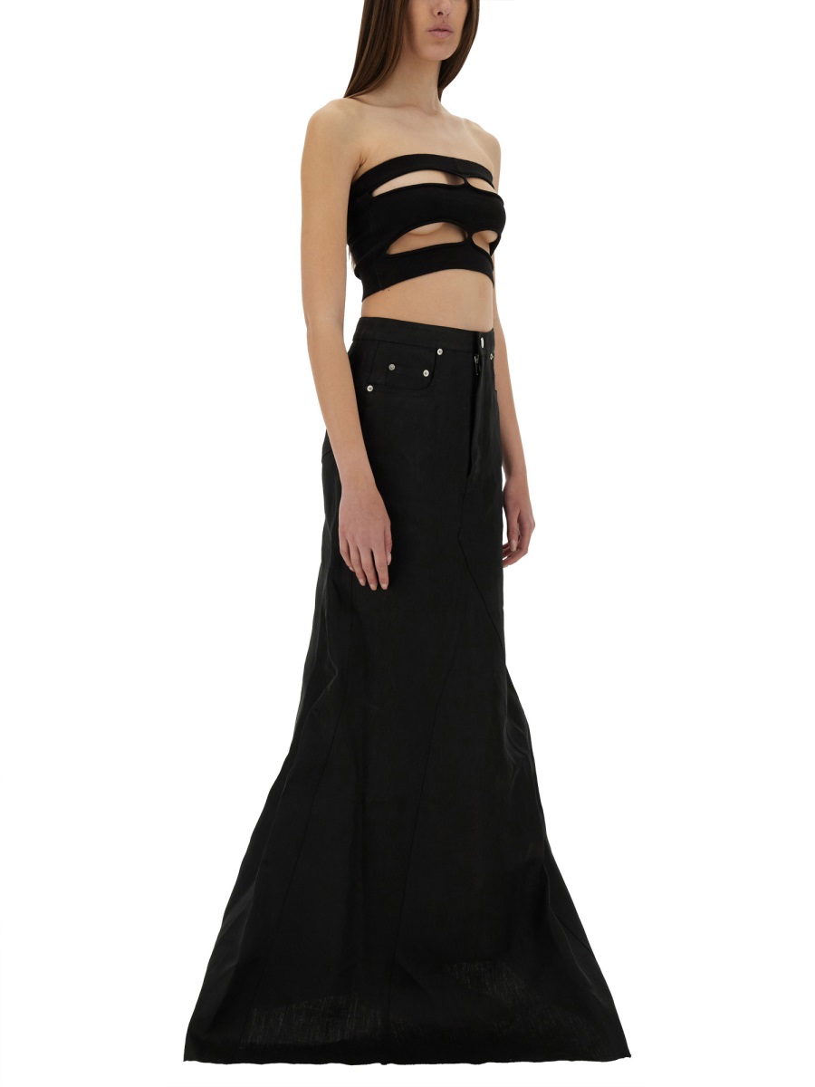 Rick Owens "TANJA BANDEAU" TOP Zwart