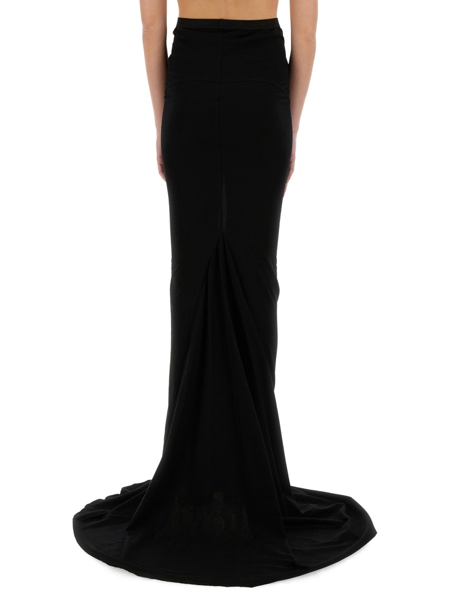 Rick Owens MAXI SKIRT "LIDO" Zwart