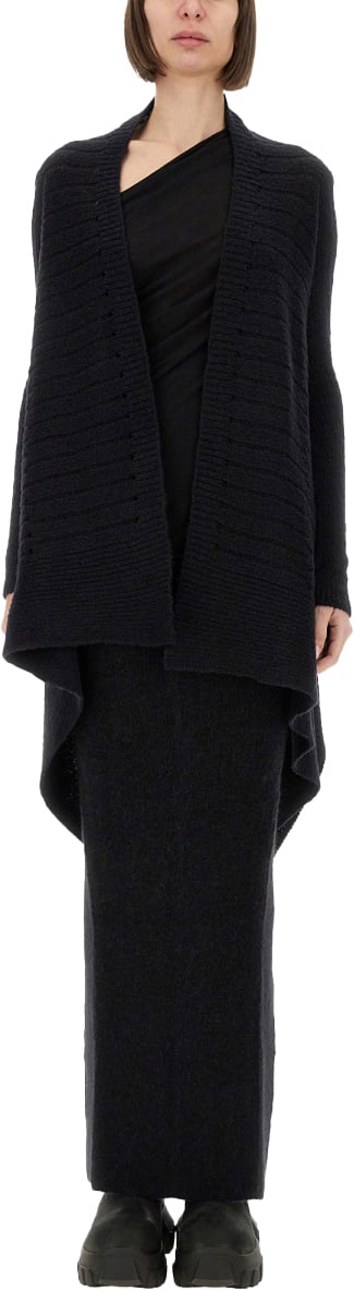 Rick Owens KNITTED CARDIGAN Zwart