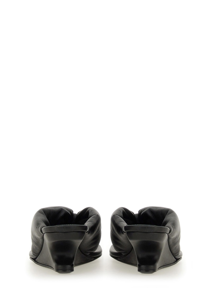 Rick Owens LEATHER SANDAL Zwart