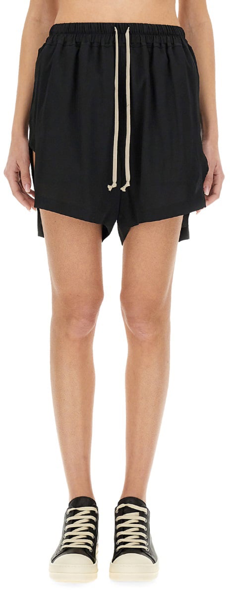 Rick Owens RELAXED FIT BERMUDA SHORTS Zwart