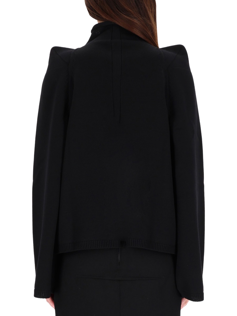 Rick Owens WOOL TOP SWEATER Zwart