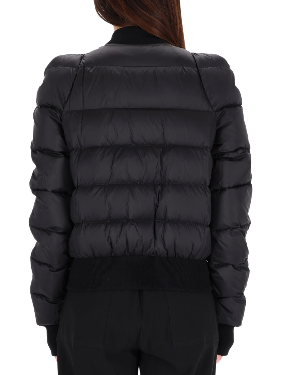Rick Owens "COMFORTER" DOWN BOMBER JACKET Zwart