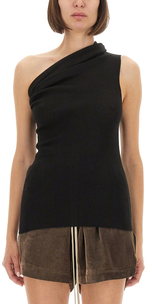 Rick Owens "ATHENA" KNIT TOP Zwart