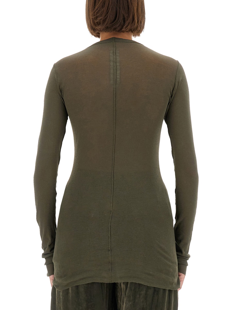 Rick Owens RIB LS T SHIRT Groen