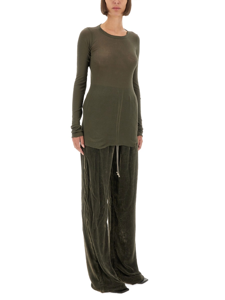 Rick Owens RIB LS T SHIRT Groen