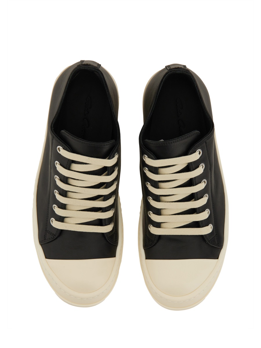 Rick Owens LEATHER SNEAKER Zwart