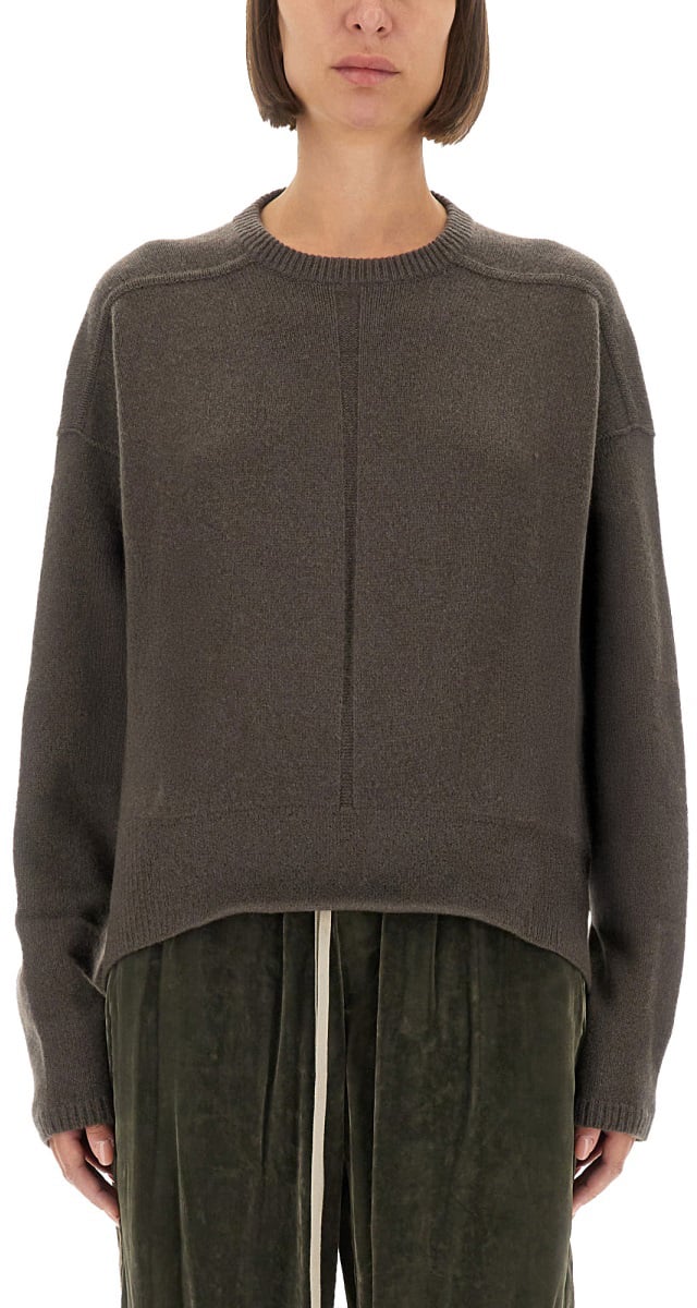 Rick Owens WOOL AND CASHMERE SWEATER Grijs