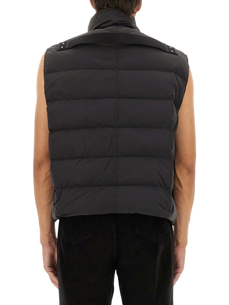 Rick Owens SLEEVELESS DOWN JACKET "FLIGHT" Zwart