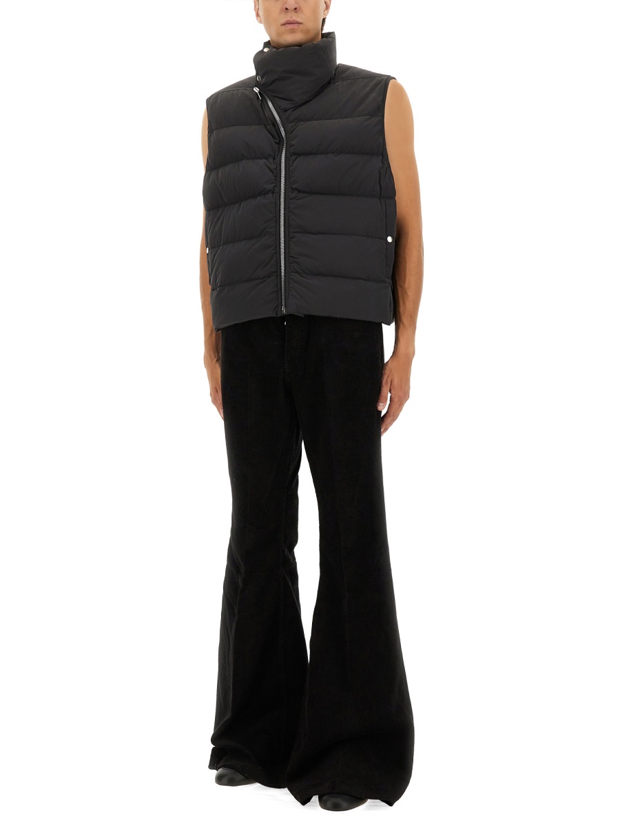 Rick Owens SLEEVELESS DOWN JACKET "FLIGHT" Zwart