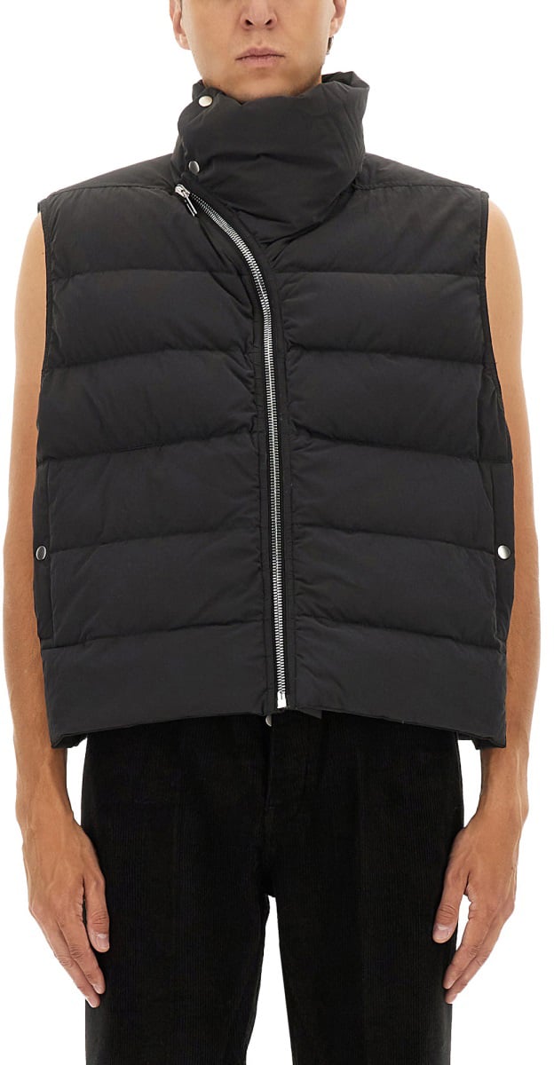Rick Owens SLEEVELESS DOWN JACKET "FLIGHT" Zwart