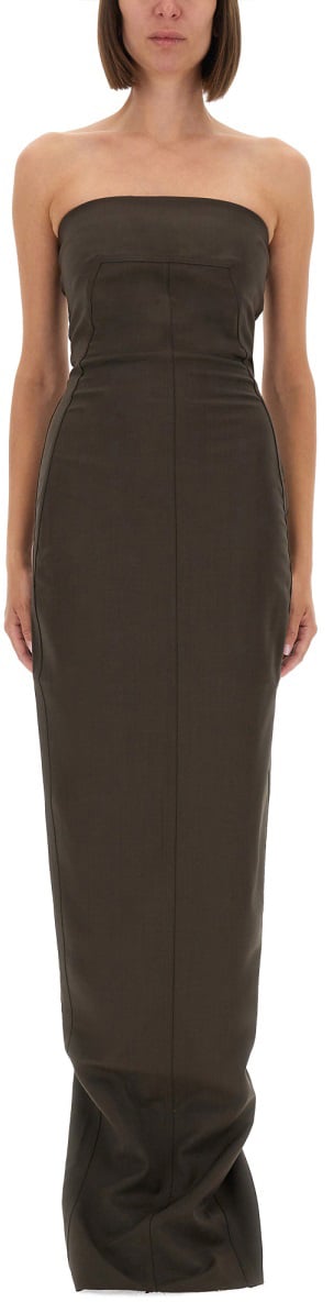 Rick Owens BUSTIER DRESS Bruin