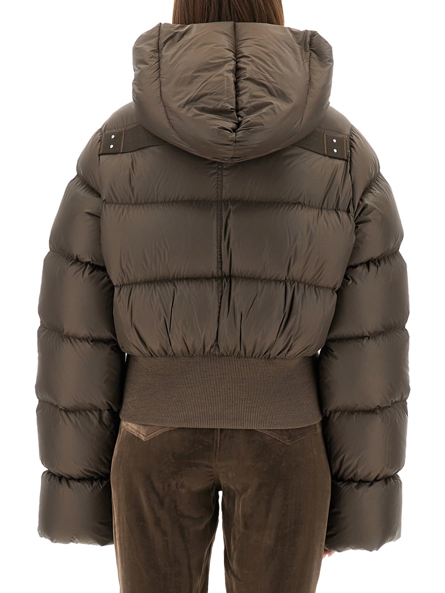 Rick Owens DOWN JACKET WITH HOOD Bruin