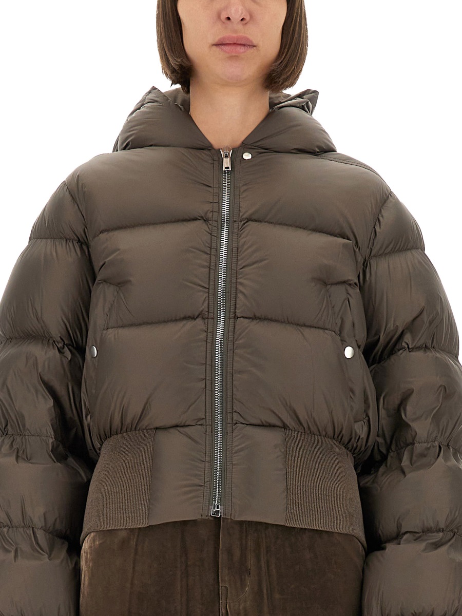 Rick Owens DOWN JACKET WITH HOOD Bruin
