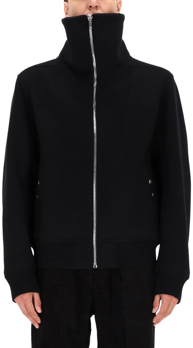 Rick Owens "BLIXA DRACUCOLLAR" JACKET Zwart