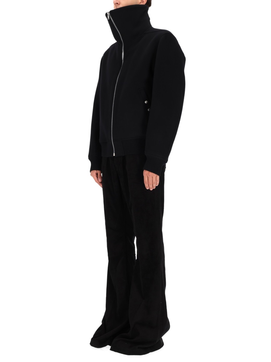 Rick Owens "BLIXA DRACUCOLLAR" JACKET Zwart