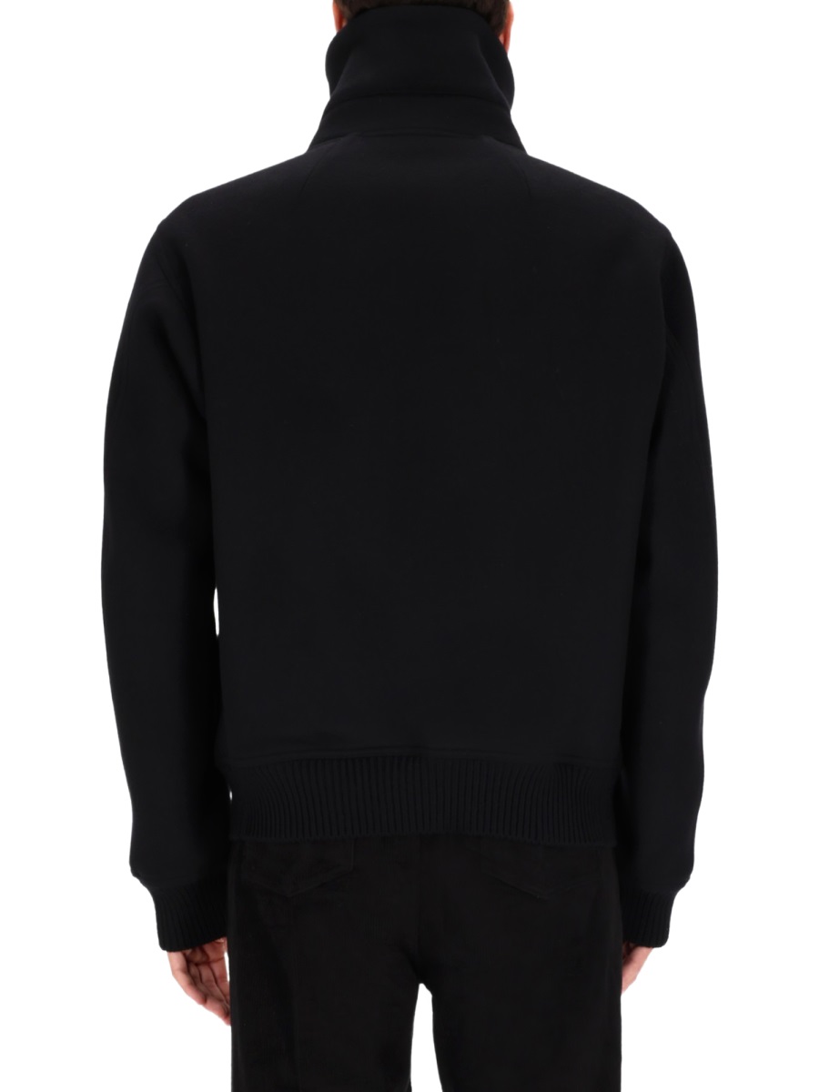 Rick Owens "BLIXA DRACUCOLLAR" JACKET Zwart
