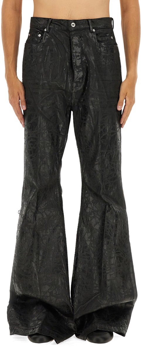 Rick Owens DENIM "BOLANS" PANTS Zwart