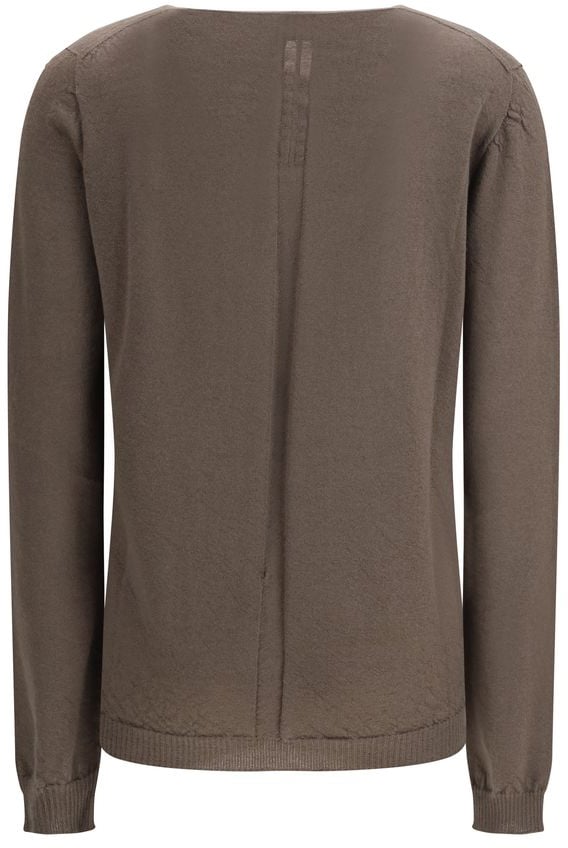 Rick Owens Gray Wool Oves Aries Sweatshirt Grijs