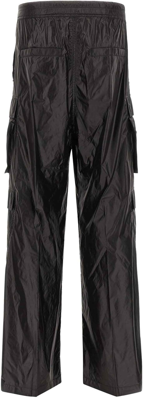 Rick Owens Black Nylon Cargo Pants Zwart