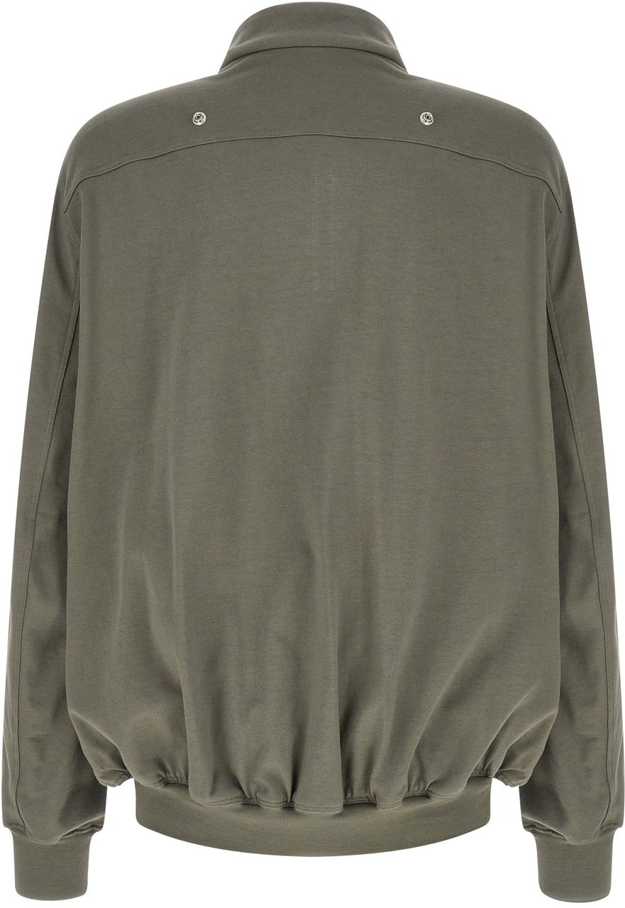 Rick Owens Gray Cotton Sweatshirt Grijs