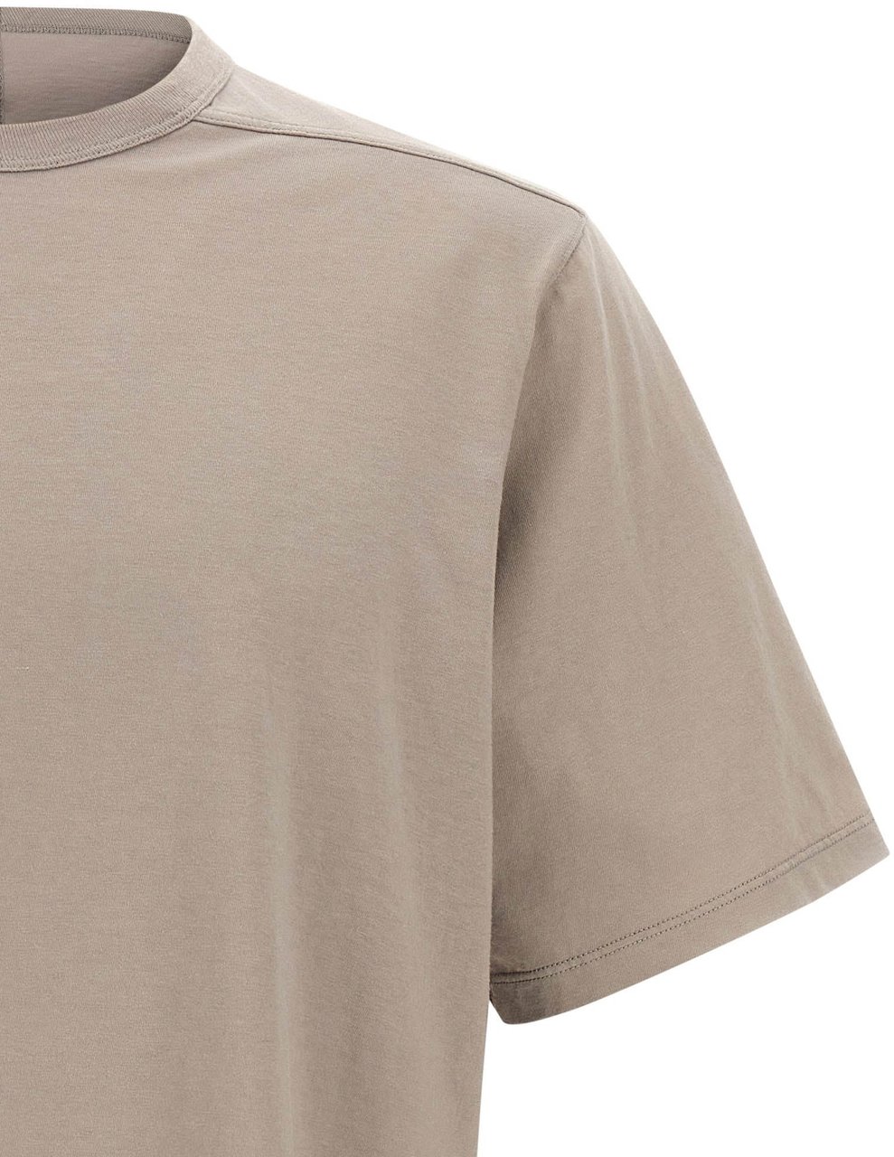 Rick Owens Beige Cotton T-Shirt Beige