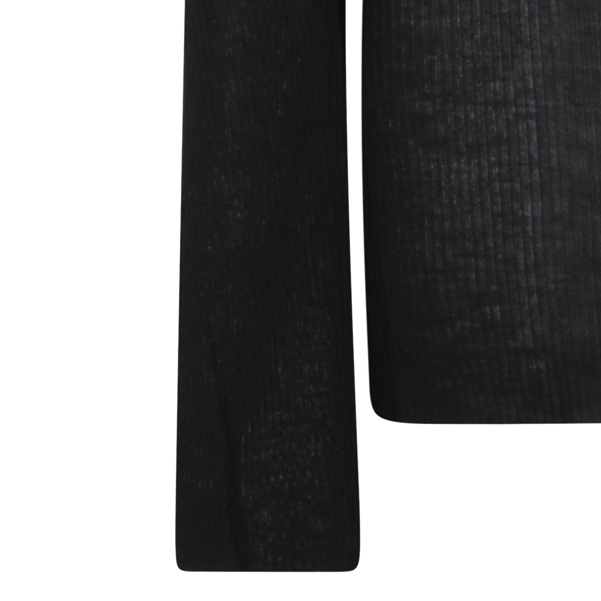 Rick Owens Slim-Fit Viscose Knit Sweater Zwart