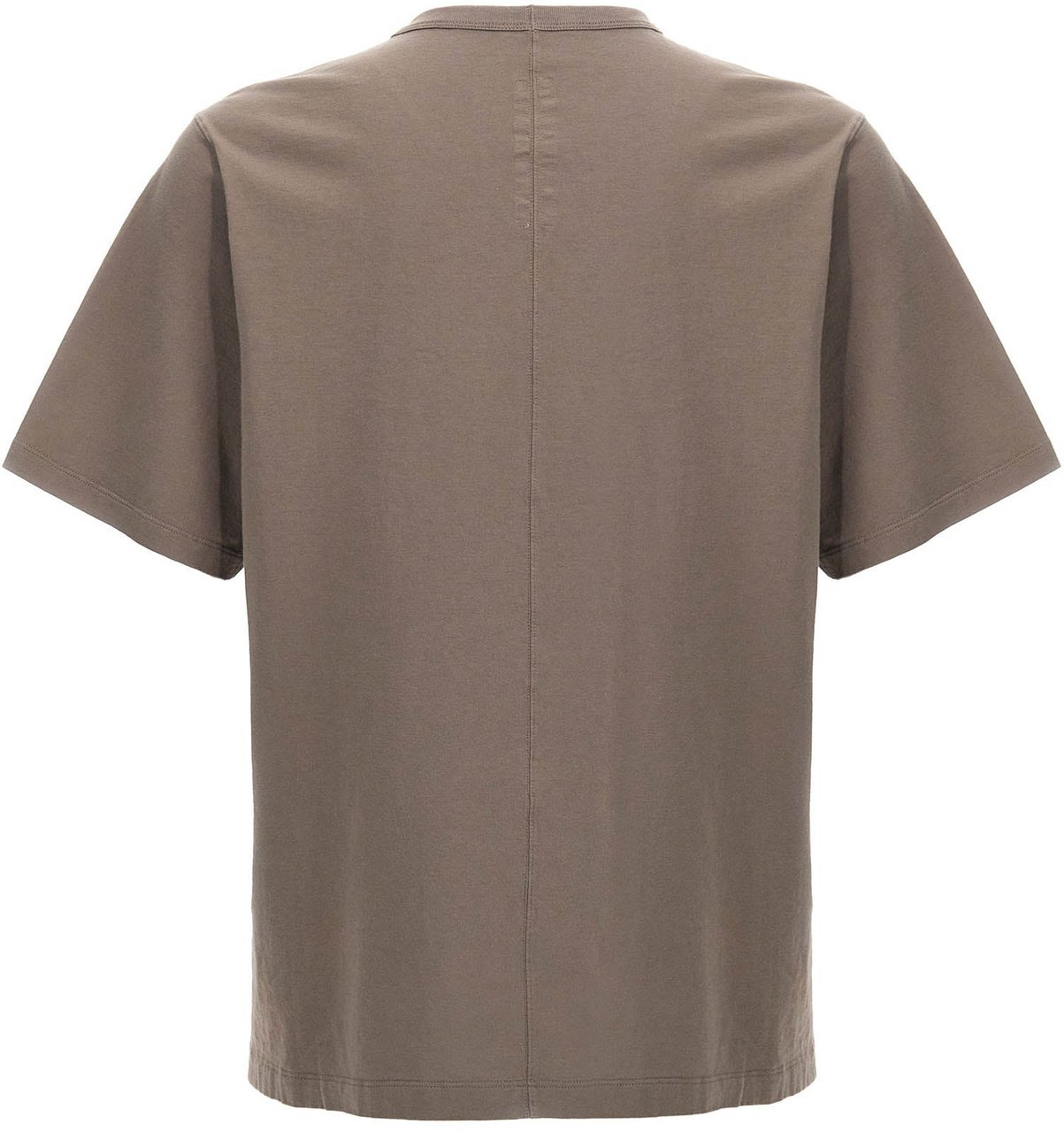 Rick Owens Gray Cotton T-Shirt Grijs