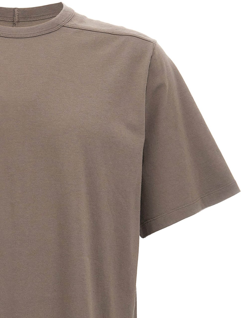 Rick Owens Gray Cotton T-Shirt Grijs