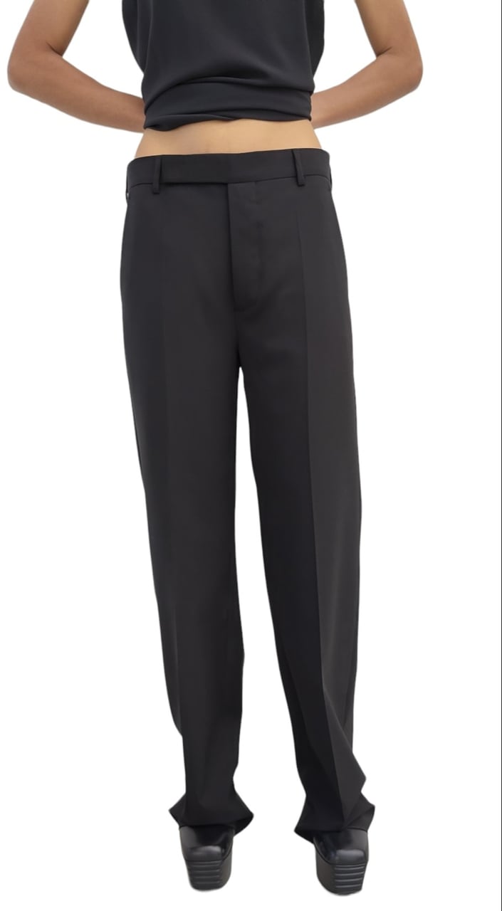 Rick Owens Pantalon large laine noir Dietrich Rick Owens Femme RP01D 2302 WL 09 Zwart