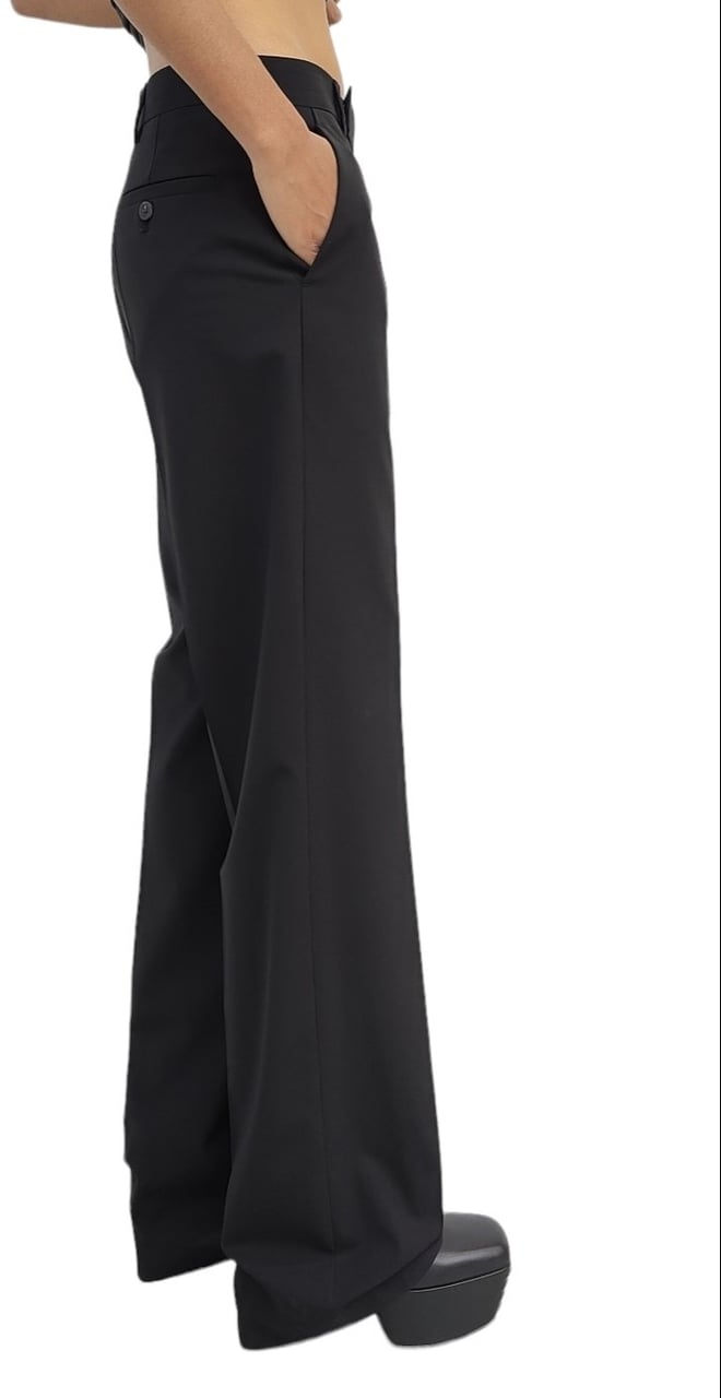 Rick Owens Pantalon large laine noir Dietrich Rick Owens Femme RP01D 2302 WL 09 Zwart